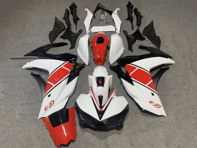 Weiß Rot Schwarz 2015-2018 Yamaha YZF R3/R25 Motorrad Verkleidung
