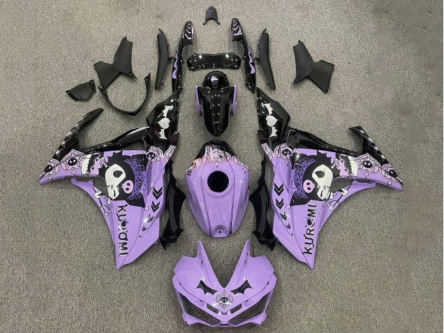 Lila Weiß Schwarz 2015-2018 Yamaha YZF R3/R25 Motorrad Verkleidung