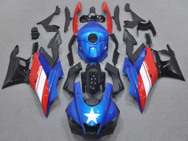 Blau Weiß Rot Schwarz 2015-2018 Yamaha YZF R3/R25 Motorrad Verkleidung