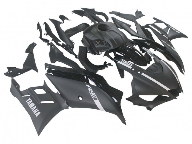 Matt Schwarz Silber 2019-2021 Yamaha YZF R3/R25 Motorrad Verkleidung
