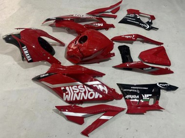 Dunkel Rot Weiß Silber Schwarz Valsir 2019-2021 Yamaha YZF R3/R25 Motorrad Verkleidung