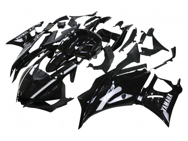 Glänzendes Schwarz Weiß 2019-2021 Yamaha YZF R3/R25 Motorrad Verkleidung