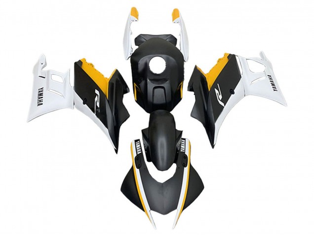 Weiß Gelb Matt Schwarz 2019-2021 Yamaha YZF R3/R25 Motorrad Verkleidung