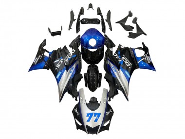 Silber Blau Schwarz 77 2019-2021 Yamaha YZF R3/R25 Motorrad Verkleidung