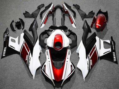 Weiß Rot Schwarz 2019-2021 Yamaha YZF R3/R25 Motorrad Verkleidung