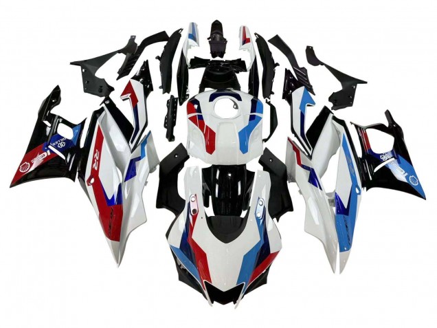 Weiß Blau Rot Glänzendes Schwarz 2019-2021 Yamaha YZF R3/R25 Motorrad Verkleidung