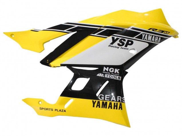 Gelb Weiß Schwarz Streifen 2019-2021 Yamaha YZF R3/R25 Motorrad Verkleidung