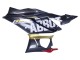 Schwarzer Carbonfaser Stil Goldrot ABBOT 2022-2024 Yamaha YZF R3/R25 Motorrad Verkleidung