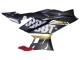 Schwarzer Carbonfaser Stil Goldrot ABBOT 2022-2024 Yamaha YZF R3/R25 Motorrad Verkleidung