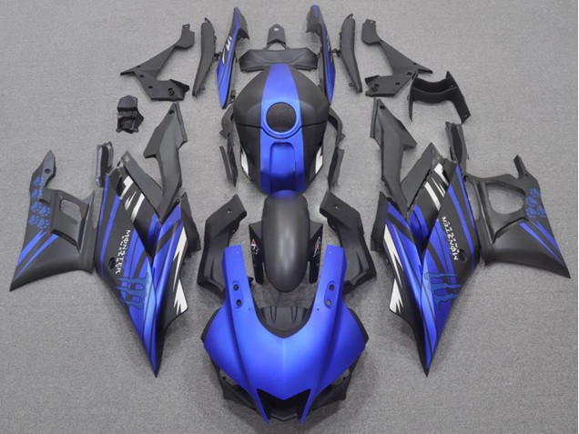 Blau Matt Schwarz Monster 2022-2024 Yamaha YZF R3/R25 Motorrad Verkleidung