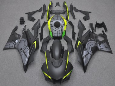 Matt Schwarz Grau Gelb Grün 2022-2024 Yamaha YZF R3/R25 Motorrad Verkleidung