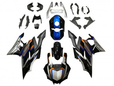 Silber Blau Orange Schwarz 2022-2024 Yamaha YZF R3/R25 Motorrad Verkleidung