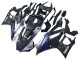 Marble Schwarz Silber Blau Geschmiedet Carbonfaser Stil 2022-2024 Yamaha YZF R3/R25 Motorrad Verkleidung