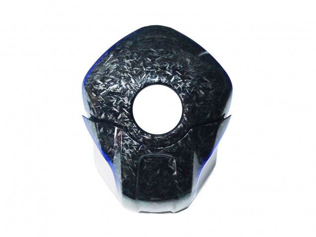 Marble Schwarz Silber Blau Geschmiedet Carbonfaser Stil 2022-2024 Yamaha YZF R3/R25 Motorrad Verkleidung