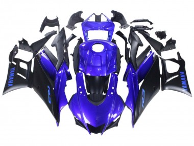 Blau Matt Schwarz 2022-2024 Yamaha YZF R3/R25 Motorrad Verkleidung