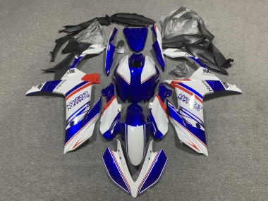 Blau Weiß Rot Semakin Didepan 2022-2024 Yamaha YZF R3/R25 Motorrad Verkleidung
