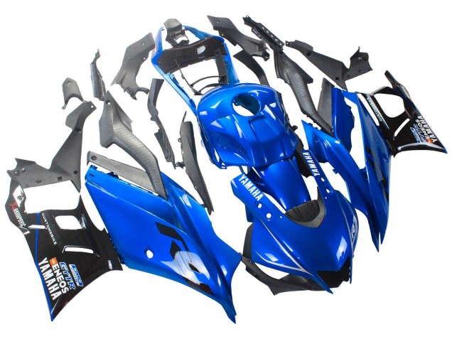 Blau Schwarz ENEOS 2022-2024 Yamaha YZF R3/R25 Motorrad Verkleidung