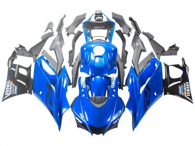 Blau Schwarz ENEOS 2022-2024 Yamaha YZF R3/R25 Motorrad Verkleidung