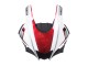Weiß Rot Schwarz Yamalube 2022-2024 Yamaha YZF R3/R25 Motorrad Verkleidung