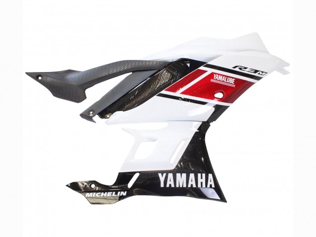 Weiß Rot Schwarz Yamalube 2022-2024 Yamaha YZF R3/R25 Motorrad Verkleidung