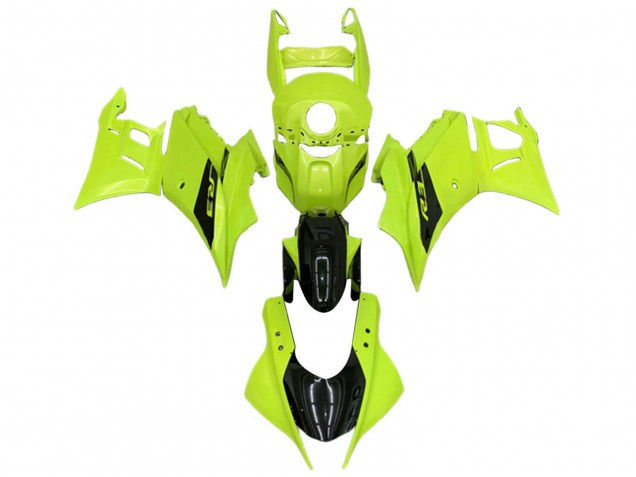 Neon Grün Glänzendes Schwarz 2022-2024 Yamaha YZF R3/R25 Motorrad Verkleidung