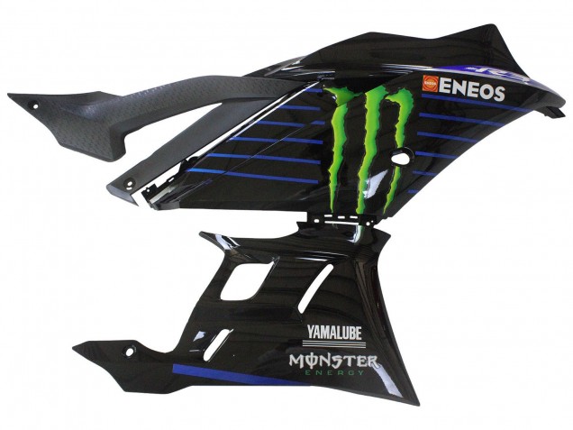 Blau Grün Schwarz Monster Yamalube ENEOS 2022-2024 Yamaha YZF R3/R25 Motorrad Verkleidung