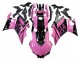 Rosa Glänzendes Schwarz Monster 2022-2024 Yamaha YZF R3/R25 Motorrad Verkleidung
