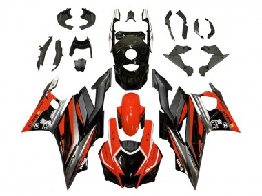 Rot Grau Schwarz ENEOS 2022-2024 Yamaha YZF R3/R25 Motorrad Verkleidung