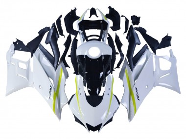Weiß Gelb Schwarz 2022-2024 Yamaha YZF R3/R25 Motorrad Verkleidung