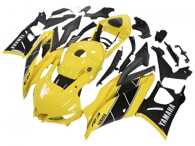 Gelb Schwarz 2022-2024 Yamaha YZF R3/R25 Motorrad Verkleidung