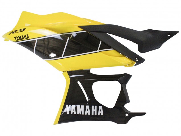Gelb Schwarz 2022-2024 Yamaha YZF R3/R25 Motorrad Verkleidung