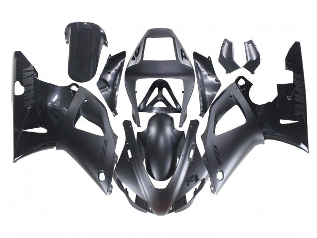 Matt Schwarz Glänzendes Schwarz 1998-1999 Yamaha YZF 1000 R1 Motorrad Verkleidung