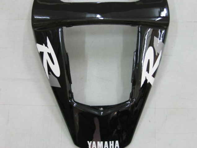 Glänzendes Schwarz Weiß Aufkleber 2000-2001 Yamaha YZF 1000 R1 Motorrad Verkleidung