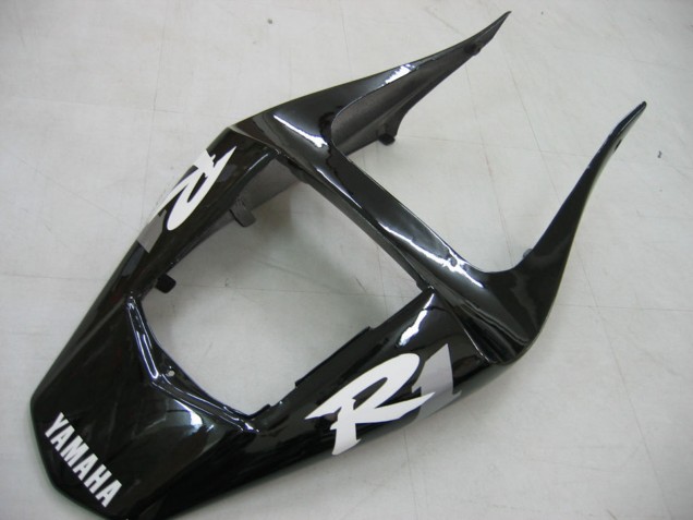 Glänzendes Schwarz Weiß Aufkleber 2000-2001 Yamaha YZF 1000 R1 Motorrad Verkleidung