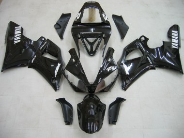 Glänzendes Schwarz Weiß Aufkleber 2000-2001 Yamaha YZF 1000 R1 Motorrad Verkleidung
