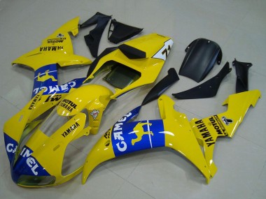 Gelb Blau Kamel Motul 2002-2003 Yamaha YZF R1 Motorrad Verkleidung