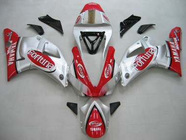 Silber Rot Fortuna Motul 2000-2001 Yamaha YZF 1000 R1 Motorrad Verkleidung