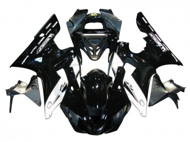 Glänzendes Schwarz Weiß Michelin 2000-2001 Yamaha YZF 1000 R1 Motorrad Verkleidung