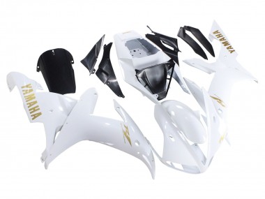 Weiß Gold Aufkleber 2002-2003 Yamaha YZF 1000 R1 Motorrad Verkleidung