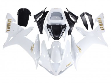 Weiß Gold Aufkleber 2002-2003 Yamaha YZF 1000 R1 Motorrad Verkleidung