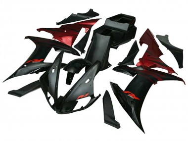 Rot Schwarz Flamme 2002-2003 Yamaha YZF 1000 R1 Motorrad Verkleidung