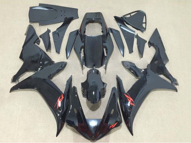 Glänzendes Schwarz Rot 2002-2003 Yamaha YZF 1000 R1 Motorrad Verkleidung