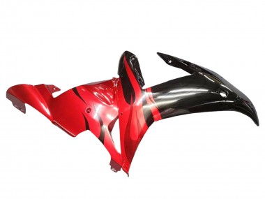 Glänzendes Schwarz Rot Flamme 2002-2003 Yamaha YZF 1000 R1 Motorrad Verkleidung