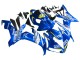 Blau Weiß Gelb Motul Gauloises 46 2004-2006 Yamaha YZF 1000 R1 Motorrad Verkleidung