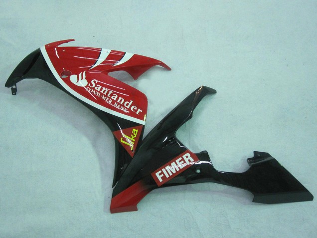 Rot Weiß Schwarz Grün Volvo Jika Fimer Santunder 2004-2006 Yamaha YZF 1000 R1 Motorrad Verkleidung