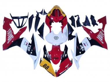 Gelb Rot Weiß Schwarz YSP 88 2004-2006 Yamaha YZF 1000 R1 Motorrad Verkleidung