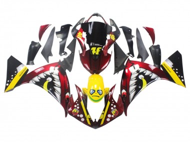 Rot Gelb Schwarz Hai 46 2009-2011 Yamaha YZF 1000 R1 Motorrad Verkleidung