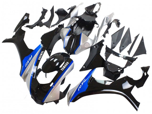Silber Blau Glänzendes Schwarz 2015-2019 Yamaha YZF 1000 R1 Motorrad Verkleidung