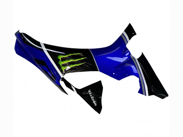 Blau Glänzendes Schwarz Grün Monster 2015-2019 Yamaha YZF 1000 R1 Motorrad Verkleidung