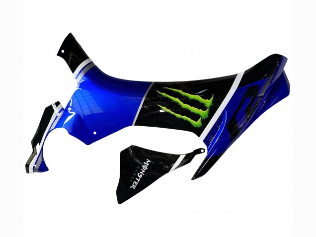 Blau Glänzendes Schwarz Grün Monster 2015-2019 Yamaha YZF 1000 R1 Motorrad Verkleidung